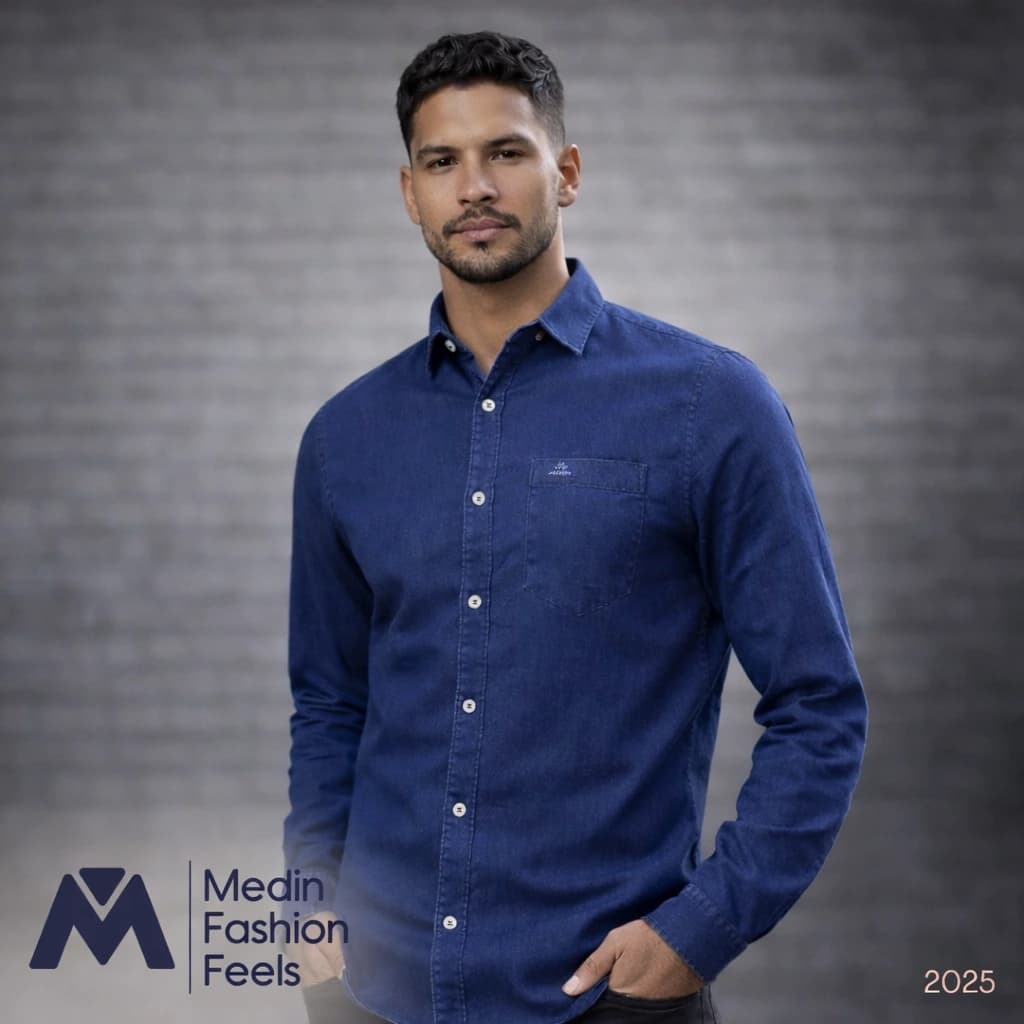 Imagen de Camisa Jean manga larga